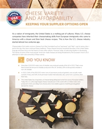 Cheese Variety & Affordability